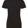 flattering slim fit, short sleeves